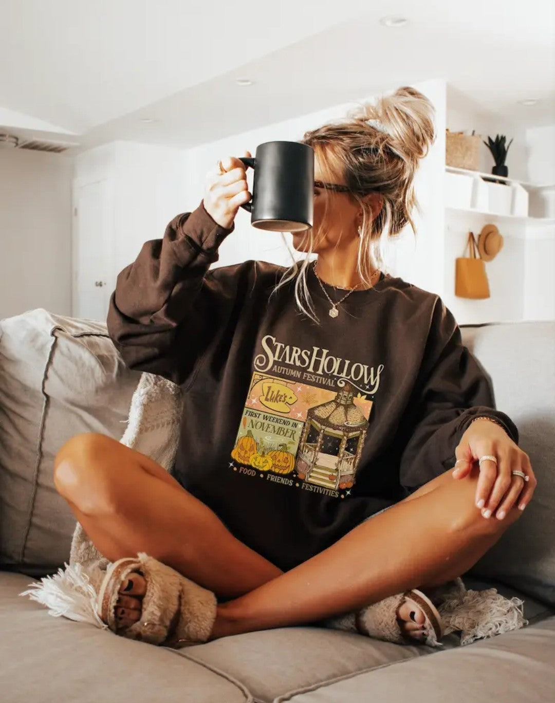 Sweat Shirt Festival Automne Stars Hollow
