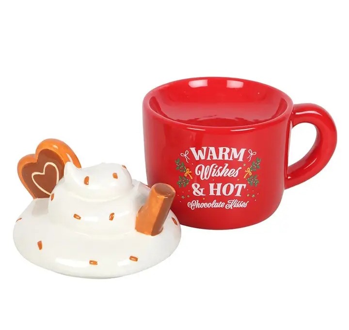Brûleur parfum en forme de mug chocolat chaud