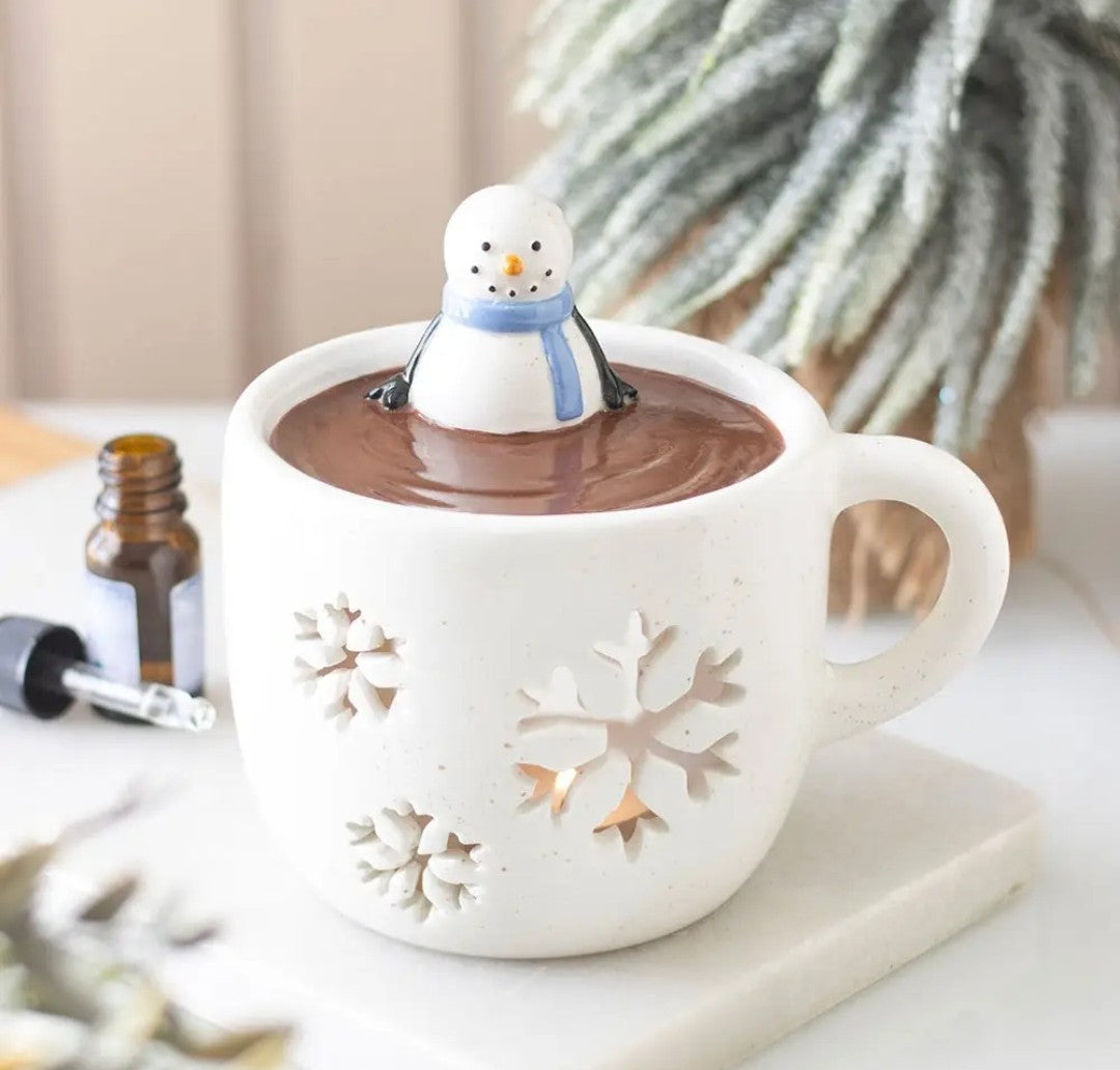 Brûleur Chocolat chaud, bonhomme de neige