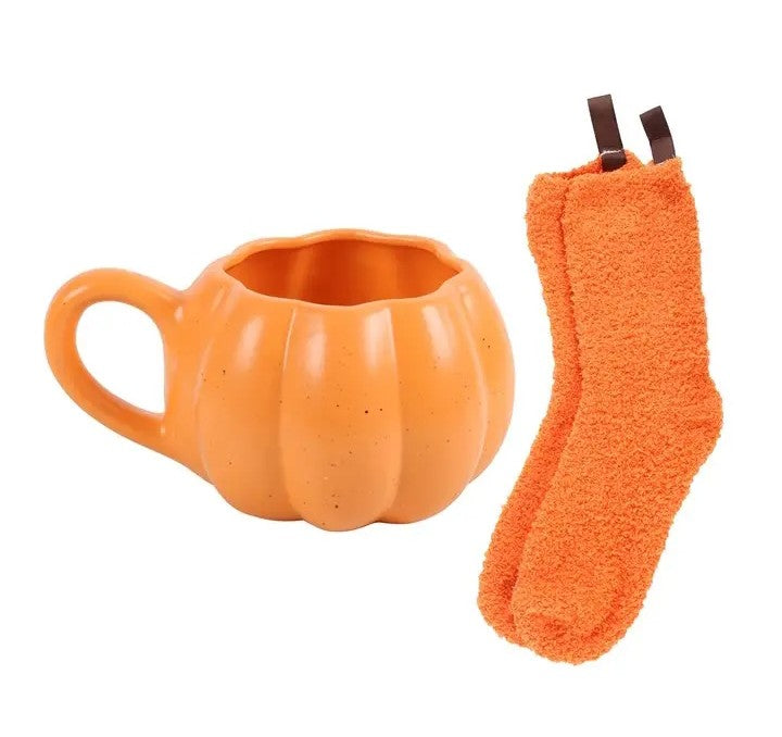 Mug citrouille et chaussettes